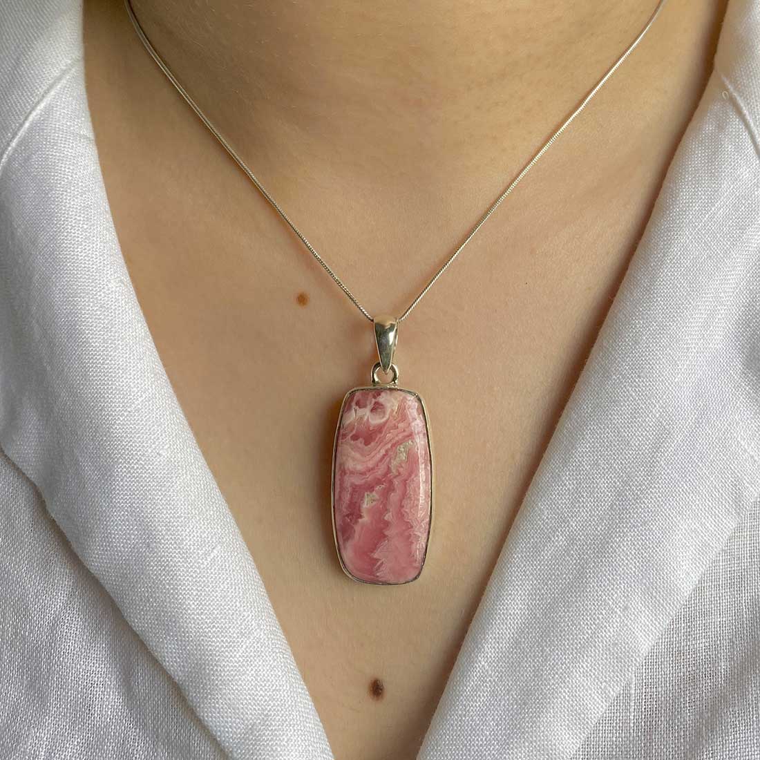 Rhodochrosite Pendant-(RDC-P-41.)